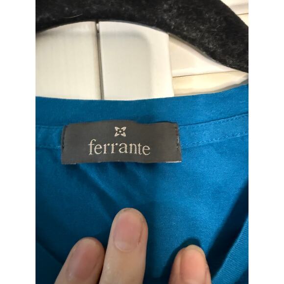 Ferrante Bright Blue Short Sleeve Tee Shirt Sz 48/M - Picture 5 of 7